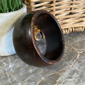 Large Wooden bangle.